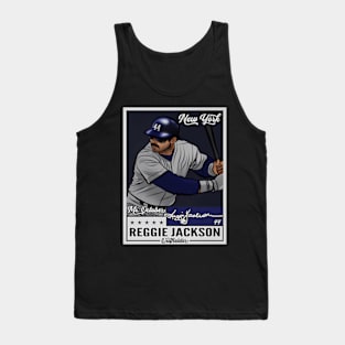 Reggie Jackson New York Y Throwback Card Tank Top